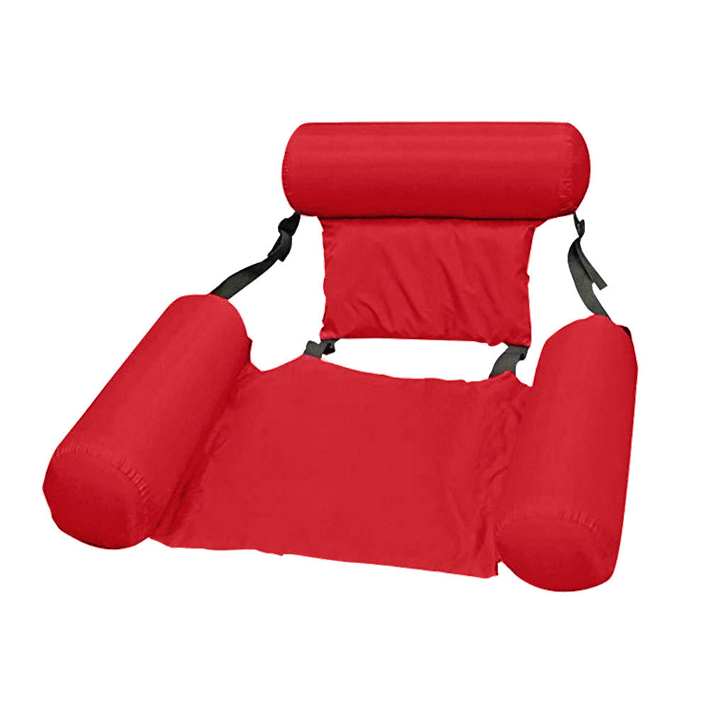 Foldable Water Inflatable Floating Bed Backrest Floating Drainage Floating Chair Recliner Hammock