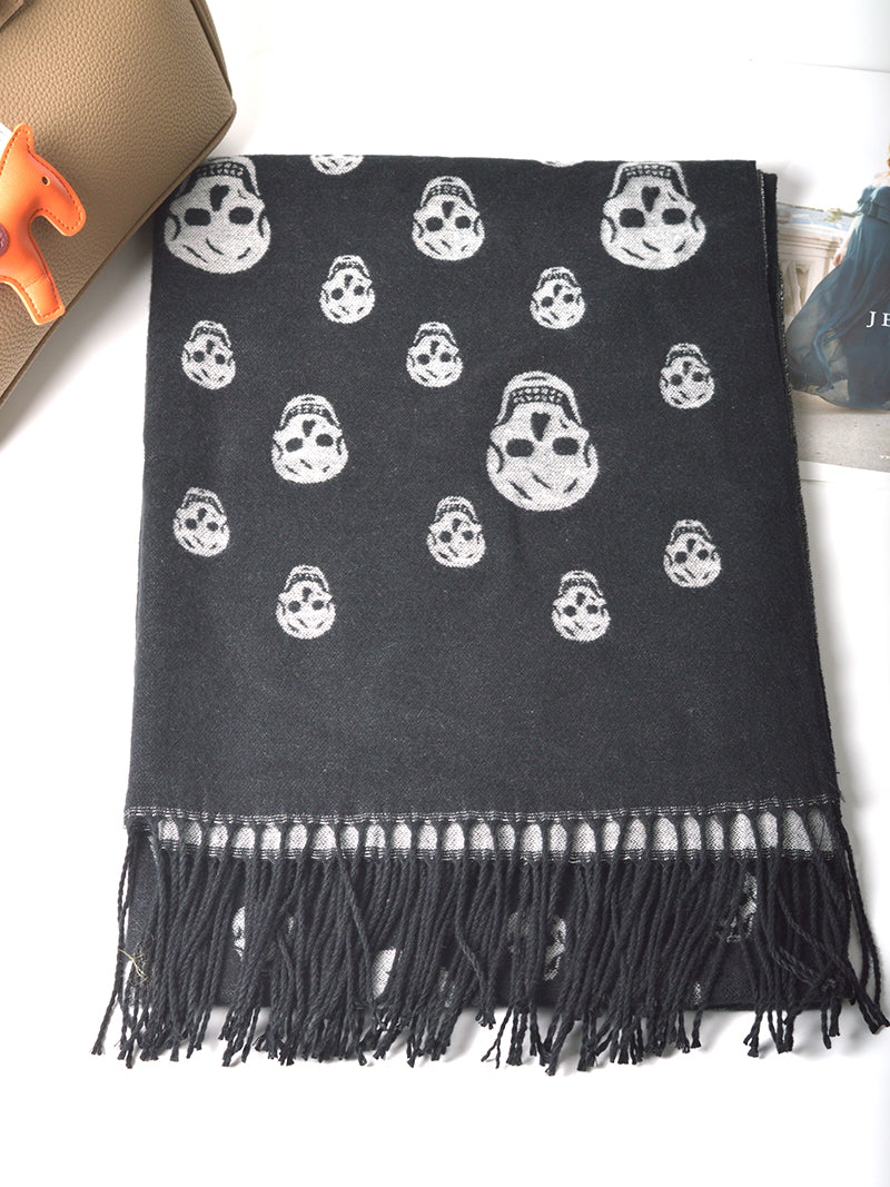 Street Geometric Imitation Cashmere Shawl Scarf Women