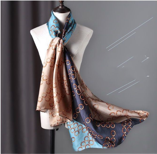 Western style thin silk style scarf winter warm shawl