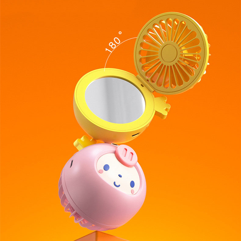 Cartoon Portable Keychain Mini Fan