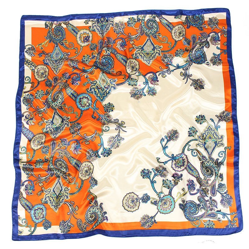 Large Square Scarf Simulation Silk