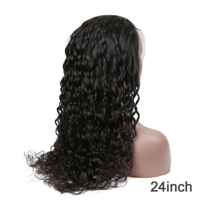 Half split black African curly wig