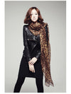 Fashion Chiffon Leopard Print Scarf Super Long